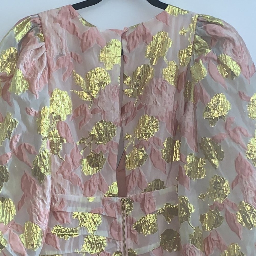 For Love and Lemons x Victoria’s Secret floral plunging neckline ruched dress S - Picture 10 of 16